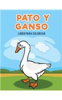 Pato y ganso libro para colorear