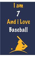 I am 7 And i Love Baseball