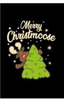 Merry christmoose: 6x9 Christmas - lined - ruled paper - notebook - notes
