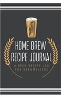 Home Brew Recipe Journal