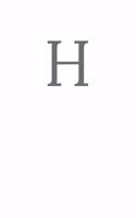 Buchstabe H Notizbuch