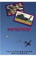 Hauptgefreiter Fallschirmjäger Notizbuch