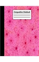 Composition Notebook: Pink Floral Wide Ruled Notebook Lined School Journal - 100 Pages - 8.5x11 - Children Kids Girls Teens Women - Subject ... floral (Wide Ruled School 