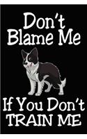 Don't Blame Me If You Don't Train Me