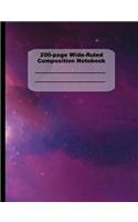 200-Page Wide-Ruled Composition Notebook