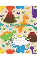 Dinosaur Book: Wide Ruled Composition Book Awesome Dinosaur Writing Journal For Boys And Girls Primary And Elementary School Lined Exercise Notebook Writing Notebo