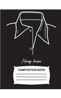 Hang Loose Composition Book: Graph Paper 4x4 108 pages (7.44 x 9.69) Math Notebook, Journal for girls, boys, kids, school, students & teachers