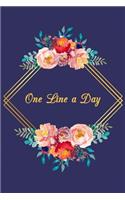One Line A Day: One Line a Day Journal - 365 Days - Five Years of Memories, Diary, Dated and Lined Book, 6x9"(12 Five Year Diary)