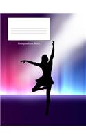 Composition Book: Dancing Lady in Concert, Wide Ruled Lined, 7.44 X 9.69 150 Page Composition Book, Notebook