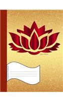 Lotus Flower Composition Notebook