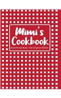 Mimi's Cookbook Blank Recipe Book Red Gingham Edition