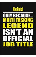 Machinist Only Because Multi Tasking Legend Isn't an Official Job Title