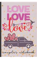 Love Love Love - Couple's Notebook: Share What You Love about Each Other - Fill in the Blanks with Prompts & Free Writing Pages - Keepsake for Couples