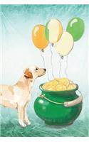 Labrador Retriever: Notebook - Happy St Patrick's Day from Awesome Dogs(43 College Ruled Blank Holiday Notebooks for Pup Owners)