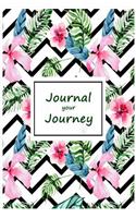 Journal your journey: journal or notebook, Journal Diary lined,103 Page, 6" x 9"