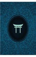 Monogram Shinto Notebook: Blank Journal Diary Log(47 Monogram Cerulean 150 Lined)