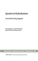 Sprache Im Kulturkontext