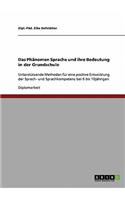 Phänomen Sprache und ihre Bedeutung in der Grundschule: Unterstützende Methoden für eine positive Entwicklung der Sprech- und Sprachkompetenz bei 6 bis 10jährigen