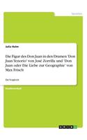 Die Figur des Don Juan in den Dramen 'Don Juan Tenorio' von José Zorrilla und 'Don Juan oder Die Liebe zur Geographie' von Max Frisch: Ein Vergleich(German)