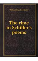 The Rime in Schiller's Poems