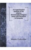 An experimental analysis of the relation between physiological states and rheotaxin in Iosopoda: (English)