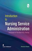 Introduction to Nursing Service Administration