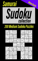 Samurai Sudoku Collection: Book for Adults, 200 Medium Sudoku Puzzles for Intermediate
