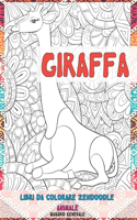 Libri da colorare Zendoodle - Quadro generale - Animale - Giraffa