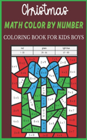 Christmas Math Color By Number Coloring Book For Kids boys