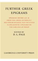 Further Greek Epigrams