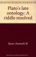 Plato's Late Ontology