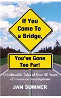 If You Come to a Bridge - You've Gone Too Far