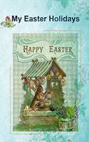 My Easter Holidays: Happy Easter Card Cover - Kids Holiday Diary - Story Paper Creativity Notebook Journal - Children Writing and Drawing Activity Blank Book - Soft Cov