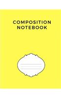 Composition Notebook: College Ruled Lined Paper for middle school