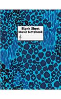 Blank Sheet Music Notebook: Easy Blank Staff Manuscript Book Large 8.5 X 11 Inches Musician Paper Wide 12 Staves Per Page for Piano, Flute, Violin, Guitar, Trumpet, Drums, Cell