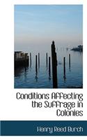 Conditions Affecting the Suffrage in Colonies