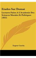 Etudes Sur Domat