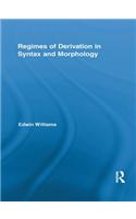 Regimes of Derivation in Syntax and Morphology
