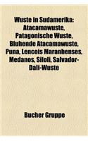 Wuste in Sudamerika: Atacamawuste, Patagonische Wuste, Bluhende Atacamawuste, Puna, Lencois Maranhenses, Medanos, Siloli, Salvador-Dali-Wuste(German)