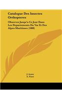 Catalogue Des Insectes Orthopteres