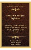 Spectrum Analysis Explained: Including an Explanation of the Received Theory of Sound, Heat, Light and Color (1872)