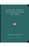 Poems On Several Occasions By Mary Pye (1802)