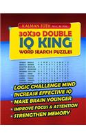 30x30 Double IQ KING Word Search Puzzles