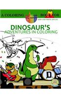 Dinosaur's Adventures in Coloring Book