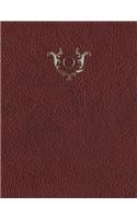 Monogram "Q" Sketchbook: (17 Monogram Red 150 Sketch)