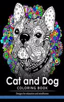 Cat and Dog Coloring Book