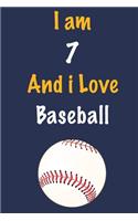 I am 7 And i Love Baseball