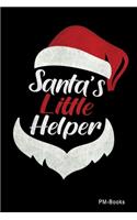 Santas Little Helper: Blanko A5 Notizbuch oder Heft für Schüler, Studenten und Erwachsene