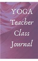 yoga teacher class journal