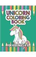 Unicorn Coloring Book for Kids Ages 4-8